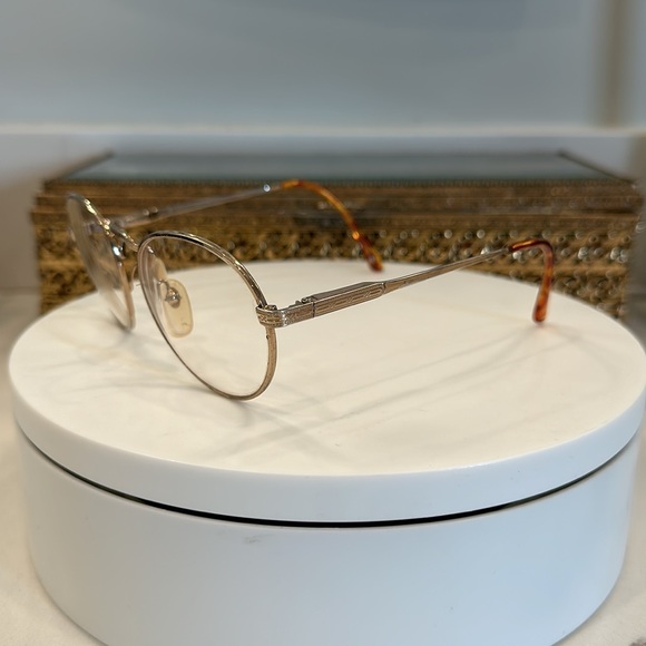 VTG Polo - Gold-Toned Round Rx Eyeglass Frames - EUC, w/ Ralph Lauren Hard-Case - Picture 9 of 17